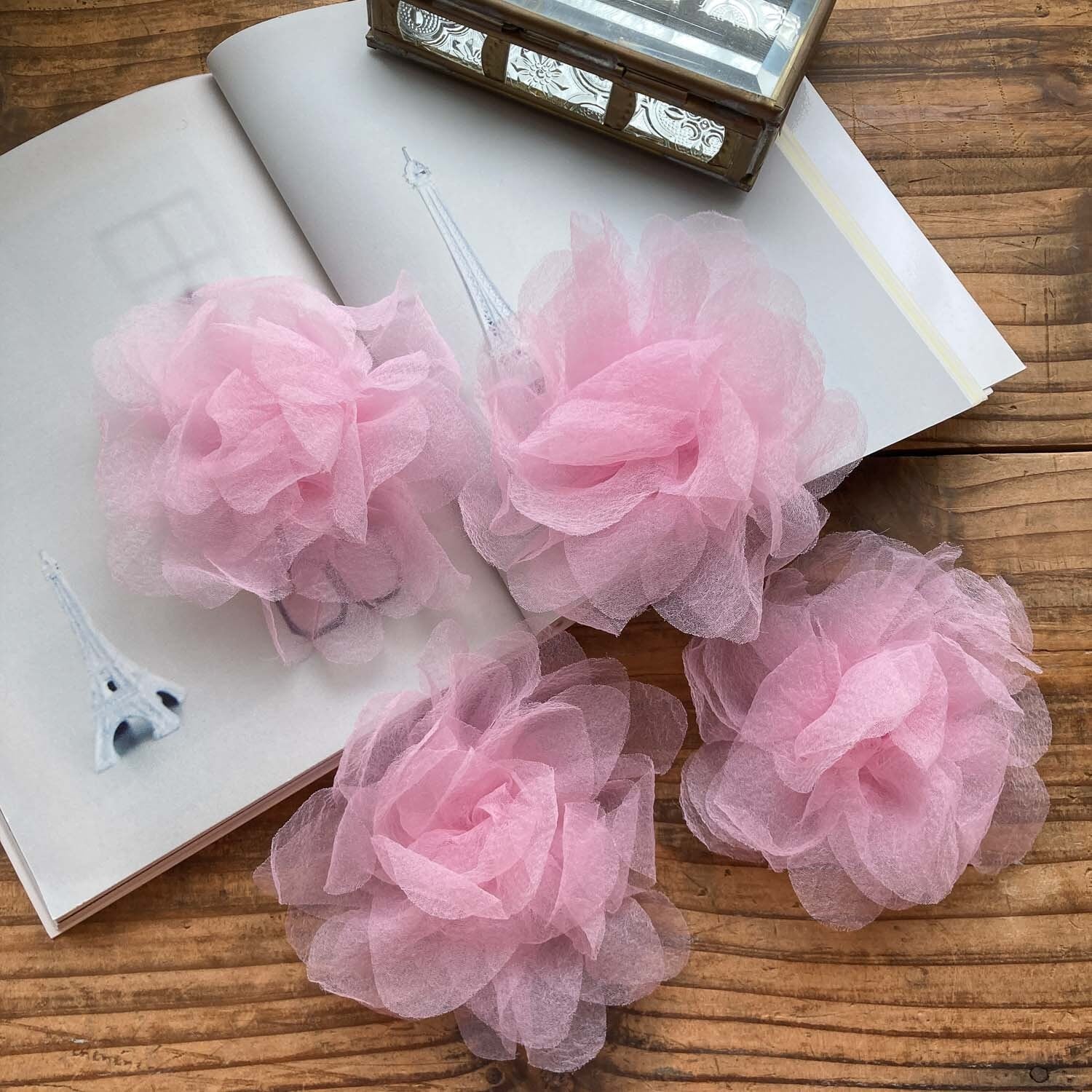 ふわふわオーガンジー布花 | Dua-アクセサリーパーツショップ