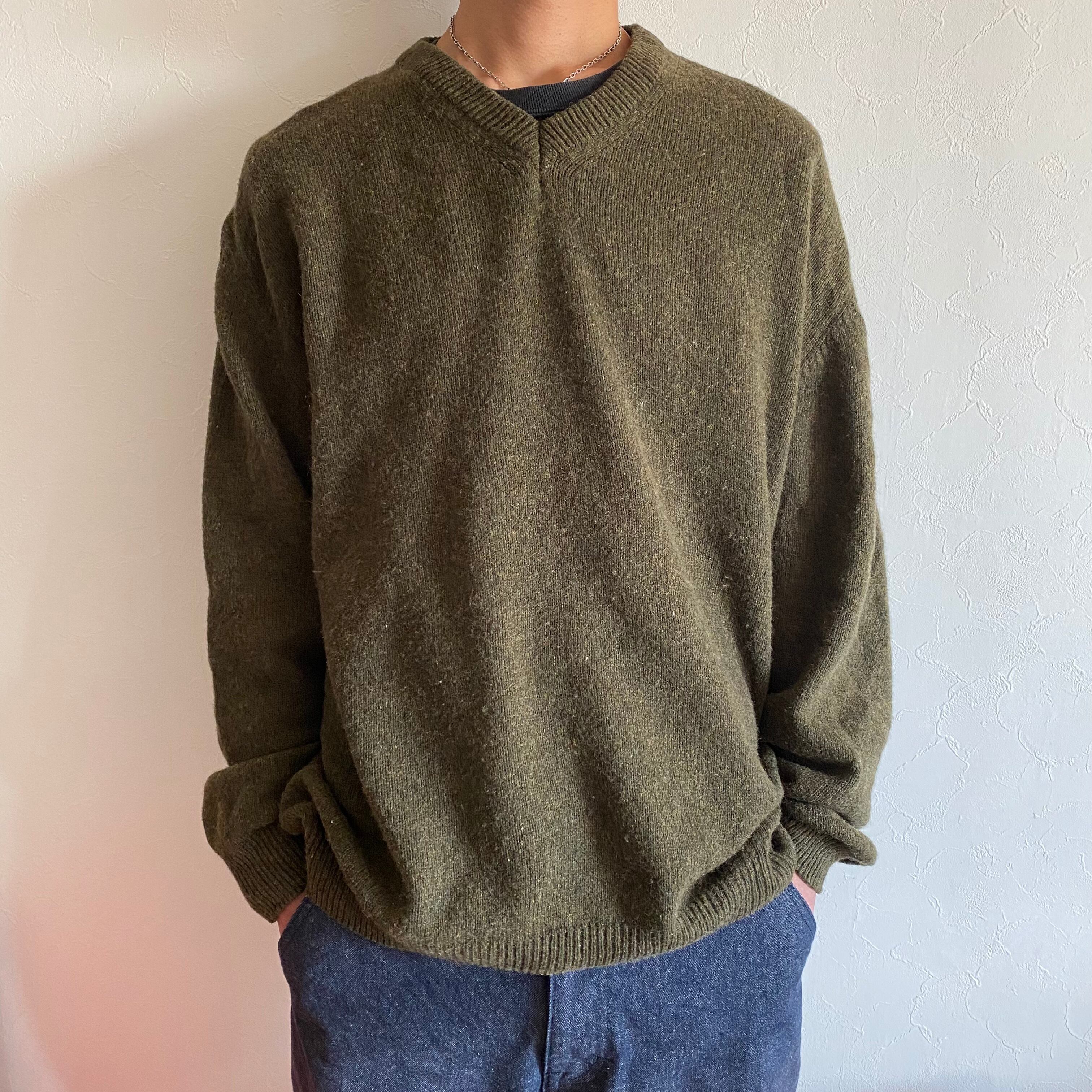 Made in ITALY COUNTY SEAT WOOL KNIT Sweater {イタリア製 COUNTY SEAT ウールニット セーター  古着 USED メンズ} ユニセックス MGarage used clothing