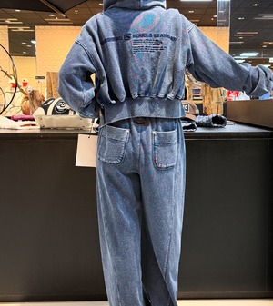 ダブルスタンダード DOUBLE STANDARD インディゴ ワイドスウィッチパンツ