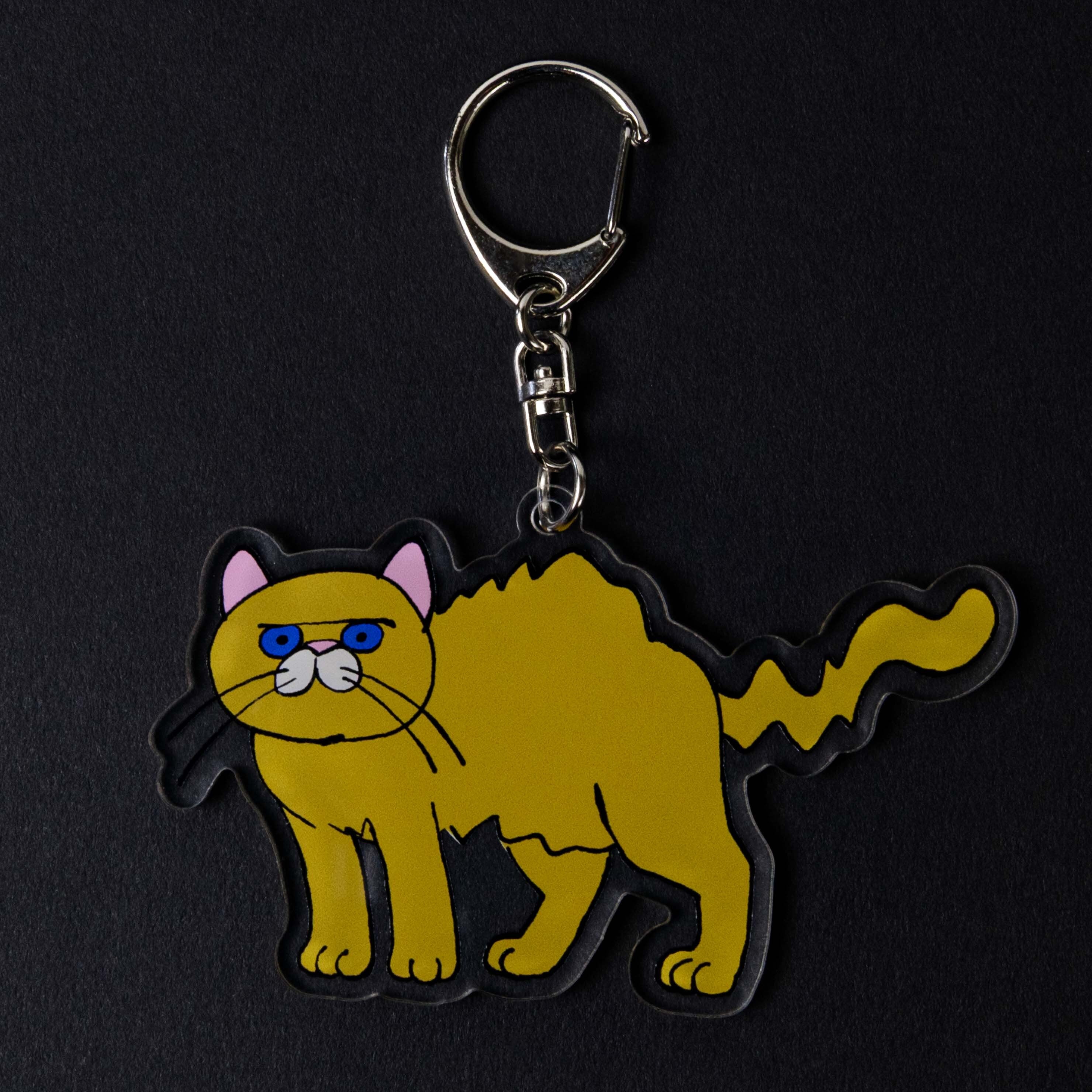 ネコ・ジェラシー アクリルキーホルダー ゴールド | kutaniseal