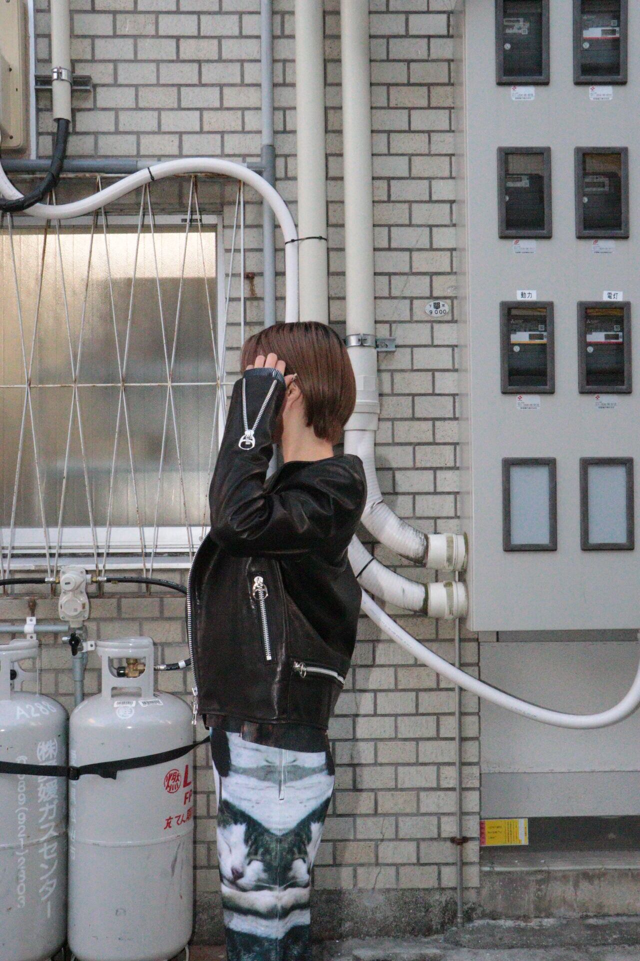 ジャケット・アウター banal chic bizarre black leather jacket banal chic bizarre】LEATHER RIDERS JACKET | Taking a lesson from