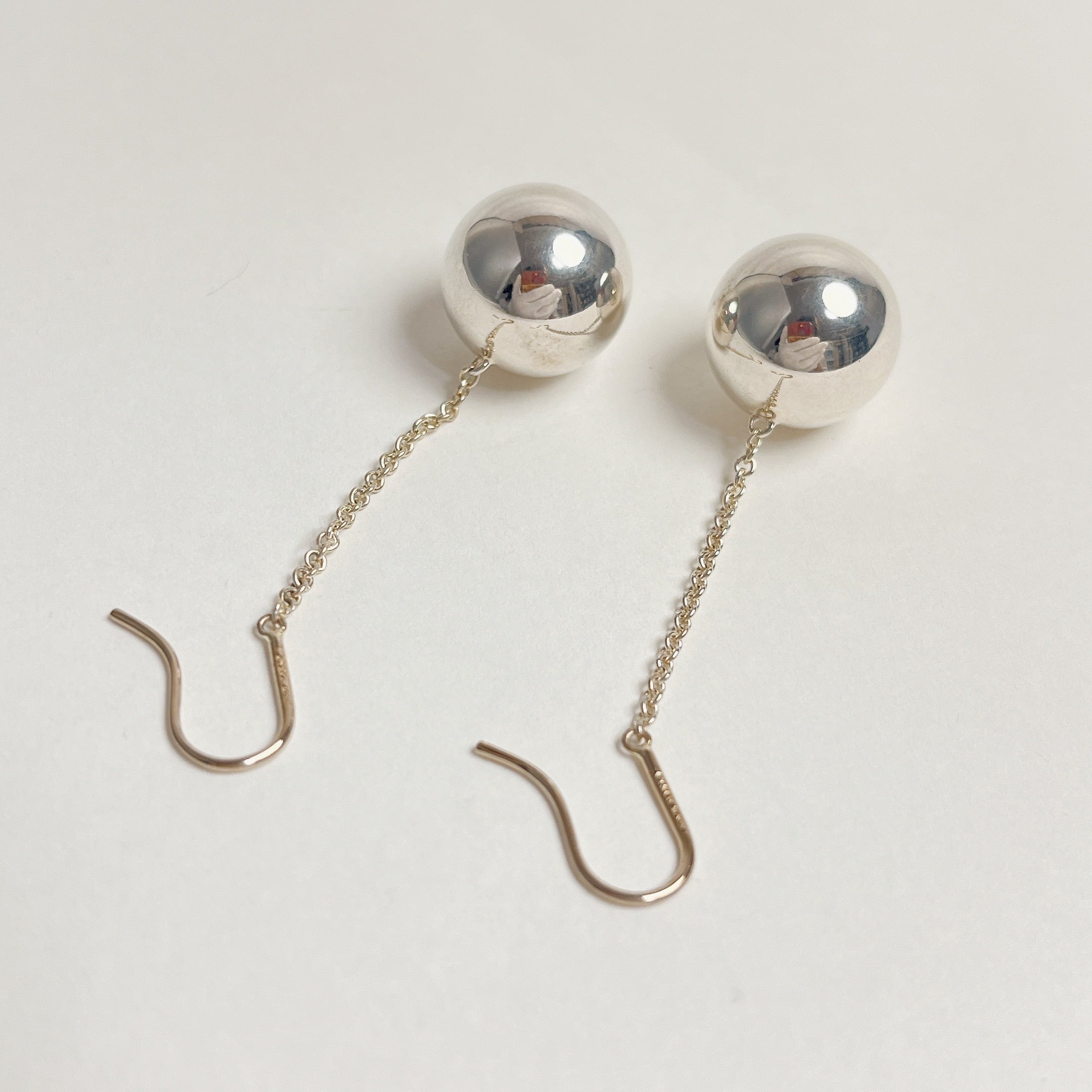 1135 ティファニー ハードウェア ボール ラージ フックドロップ ピアス  