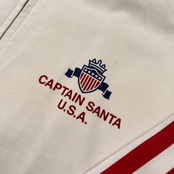 希少 レア CAPTAIN SANTA キャプテンサンタ USA 星条旗 スイングトップ ジャケット ブルゾン サイズ L /ホワイト×ネイビー×レッド