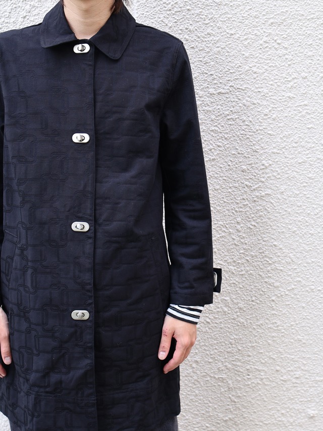 allover design half coat