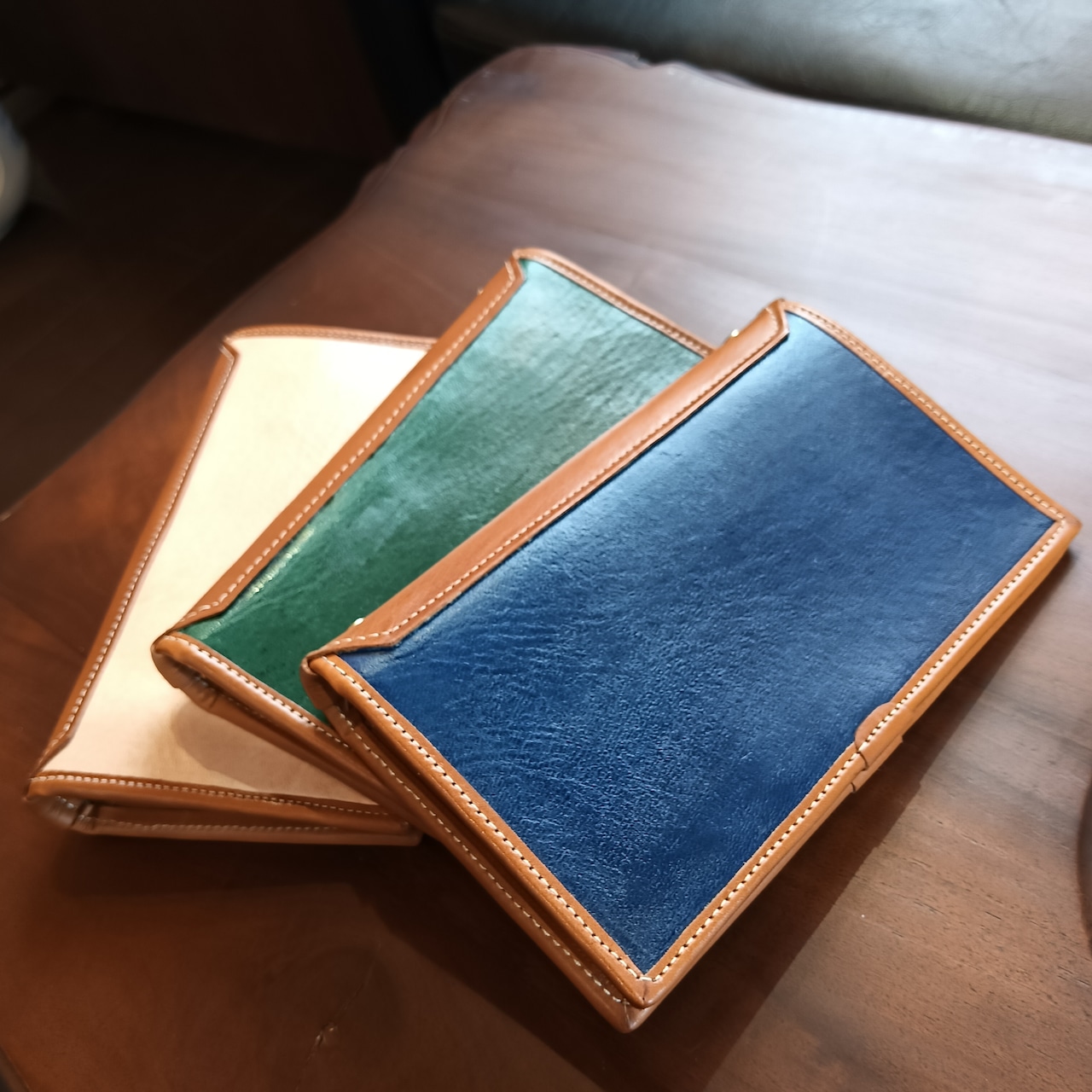 【希少】特別な価値ある「一点もの」*鹿革B6システム手帳・バインダー~バイブルサイズ【ジビエレザー】