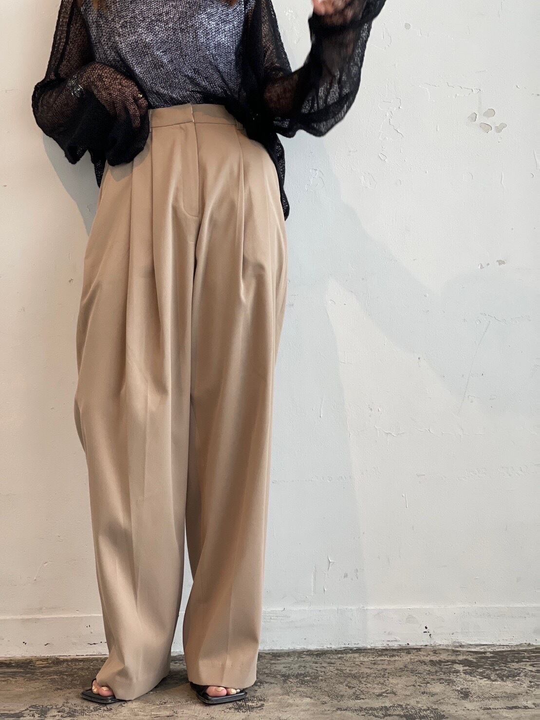 agawd  Wool Tuck Trousers