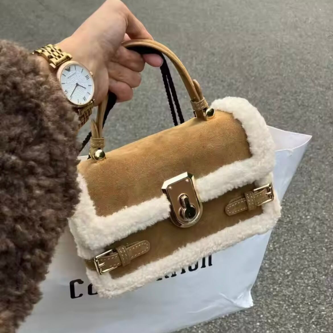 mouton square mini bag