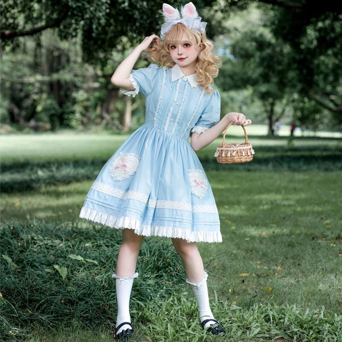 アリスのティータイム・うさぎエプロンメイド服セット | Maiden's Rêve