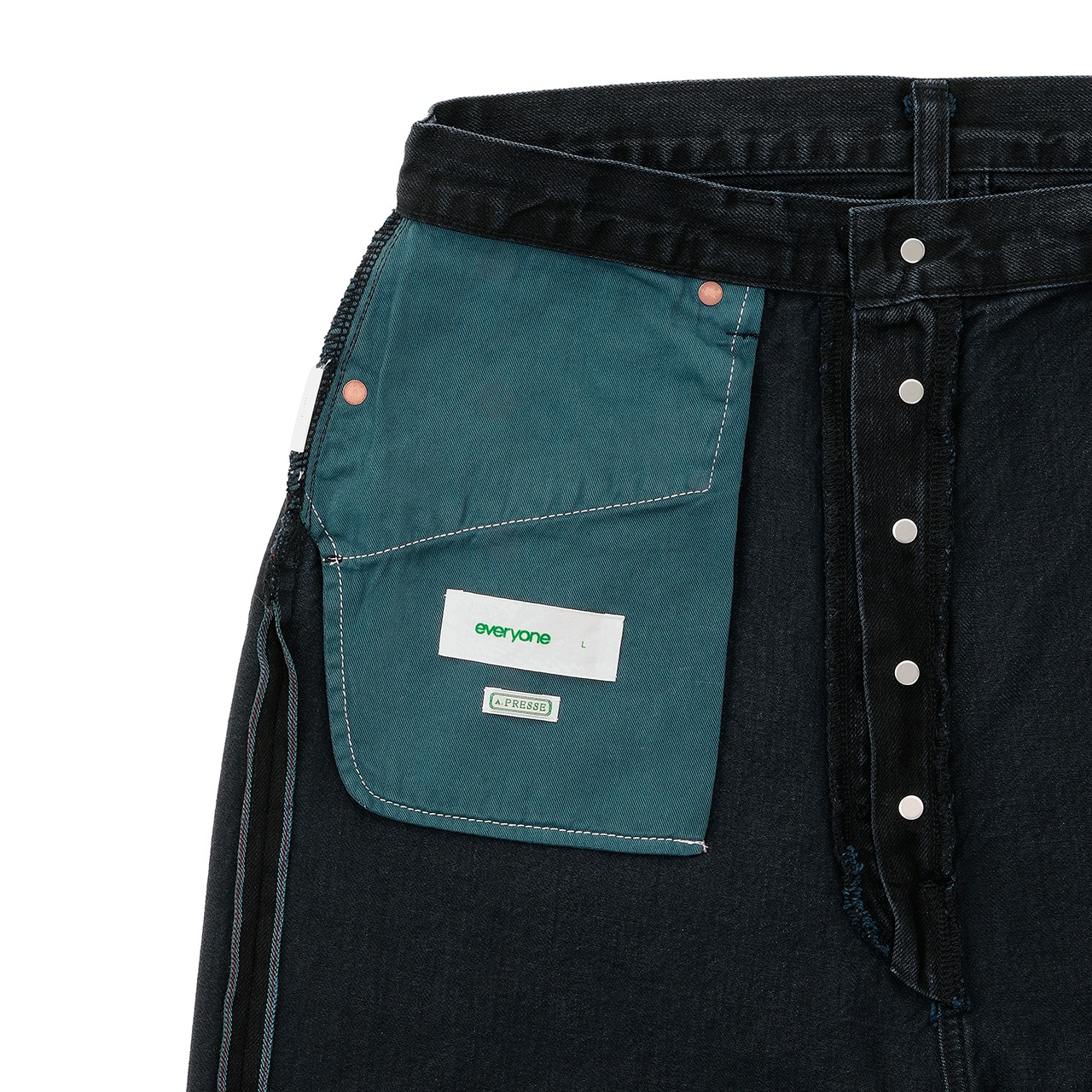 A.PRESSE for everyone Vintage Baggy Denim Pants (BLACK) | everyone