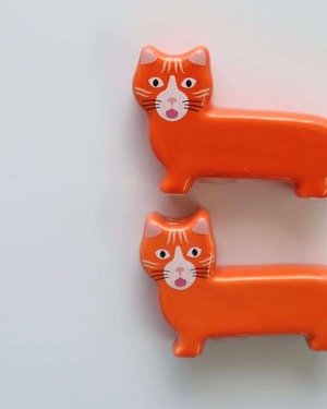 Fluid Market Salt & Pepper Cat 陶器製 塩胡椒入れ ネコ