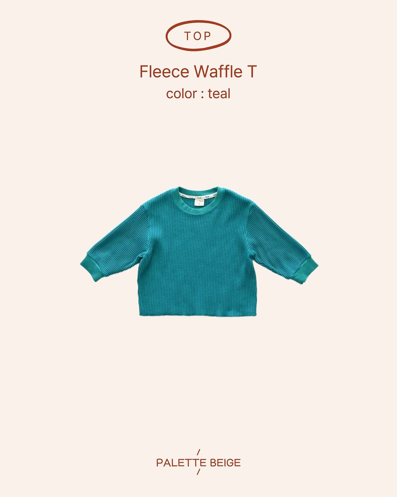 the beige［取寄］起毛 waffe tee 26winter