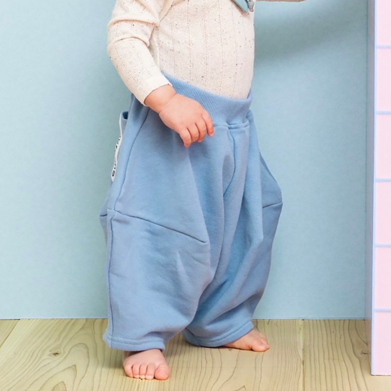 〈 nunuforme 23AW 〉babyポインテッドパンツ / ns-921-baby / LightBlue / Baby