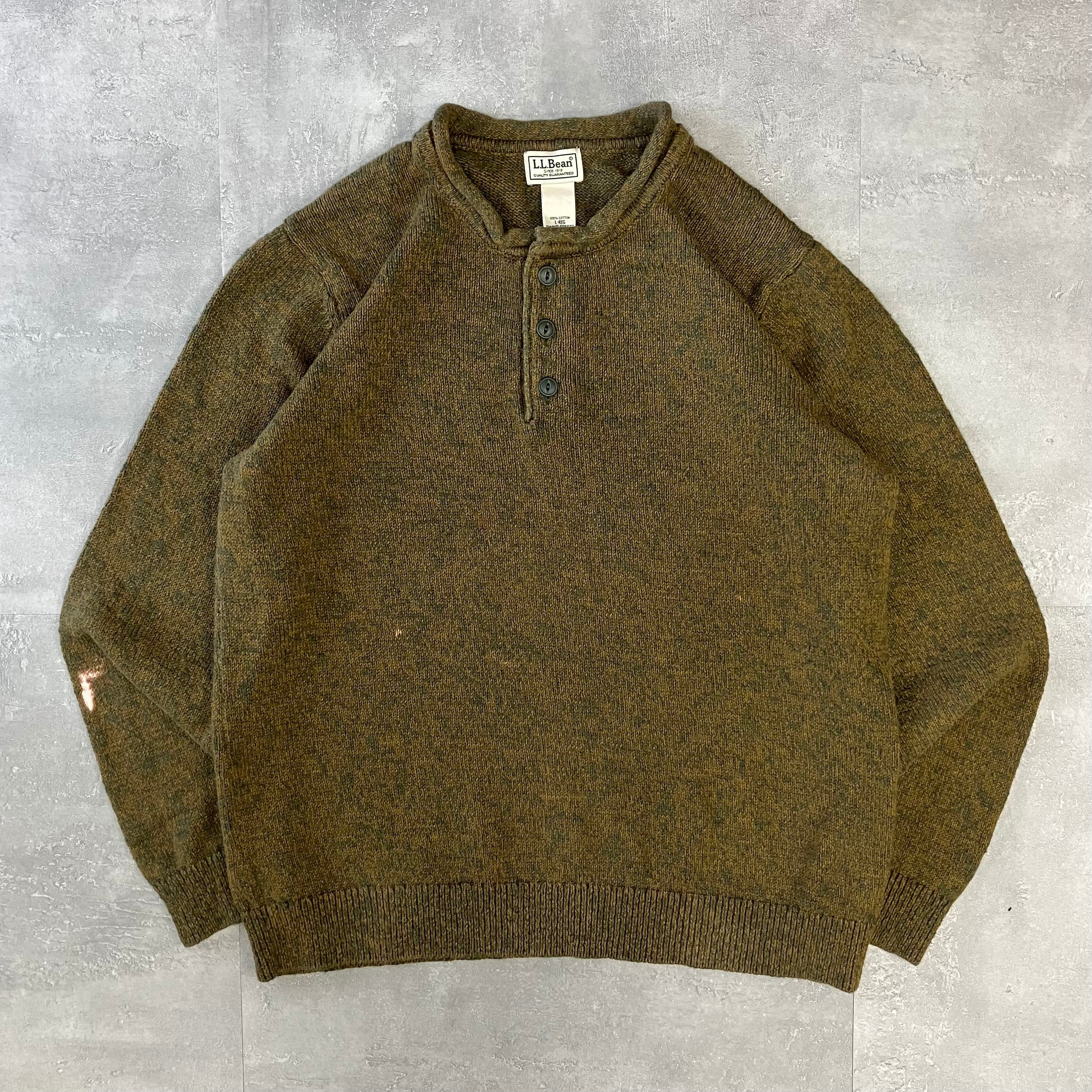 L.L.Bean コットンニット ロールネック ヘンリー No.1645