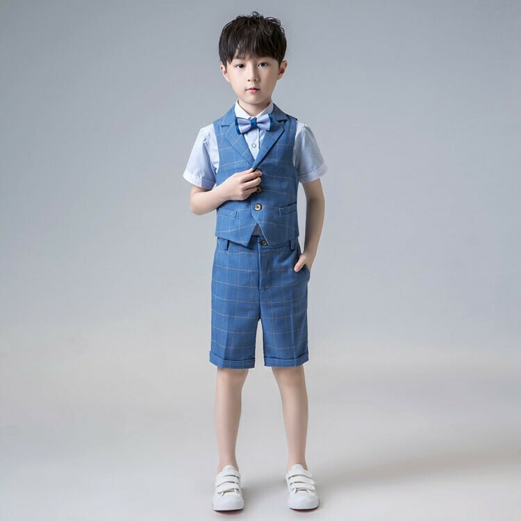 男の子 フォーマルスーツ 4点セット 子供服 スーツセット 上下セット キッズ ピアノ 舞台演出 花童 発表会 結婚式 男の子 90cm 100cm 110cm 120cm 130cm 140cm 150cm 160cm elegant