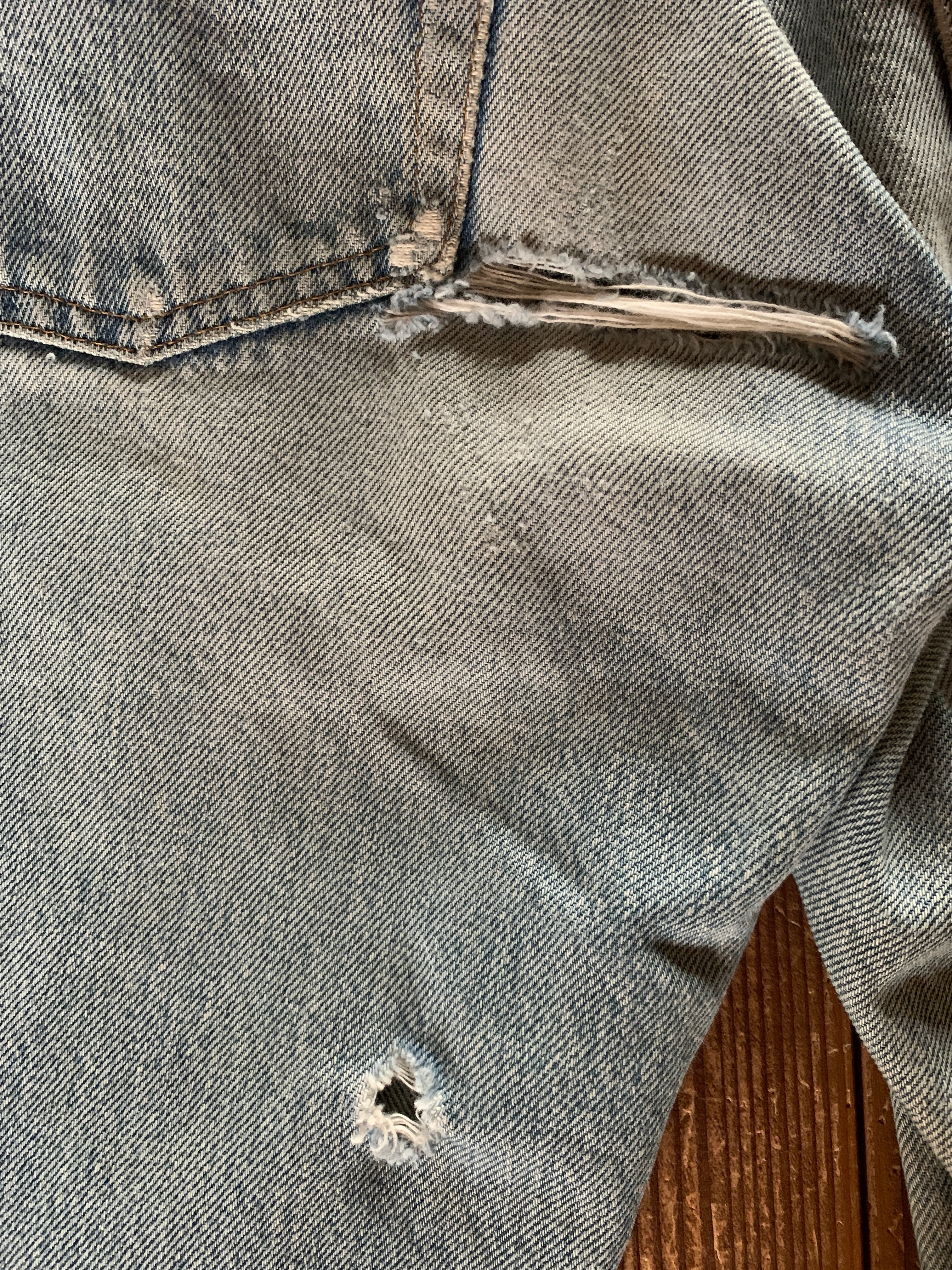 80's Levi's 501 赤耳 デニムパンツ クラッシュ 実寸(28ｘ29.5 位) USA製