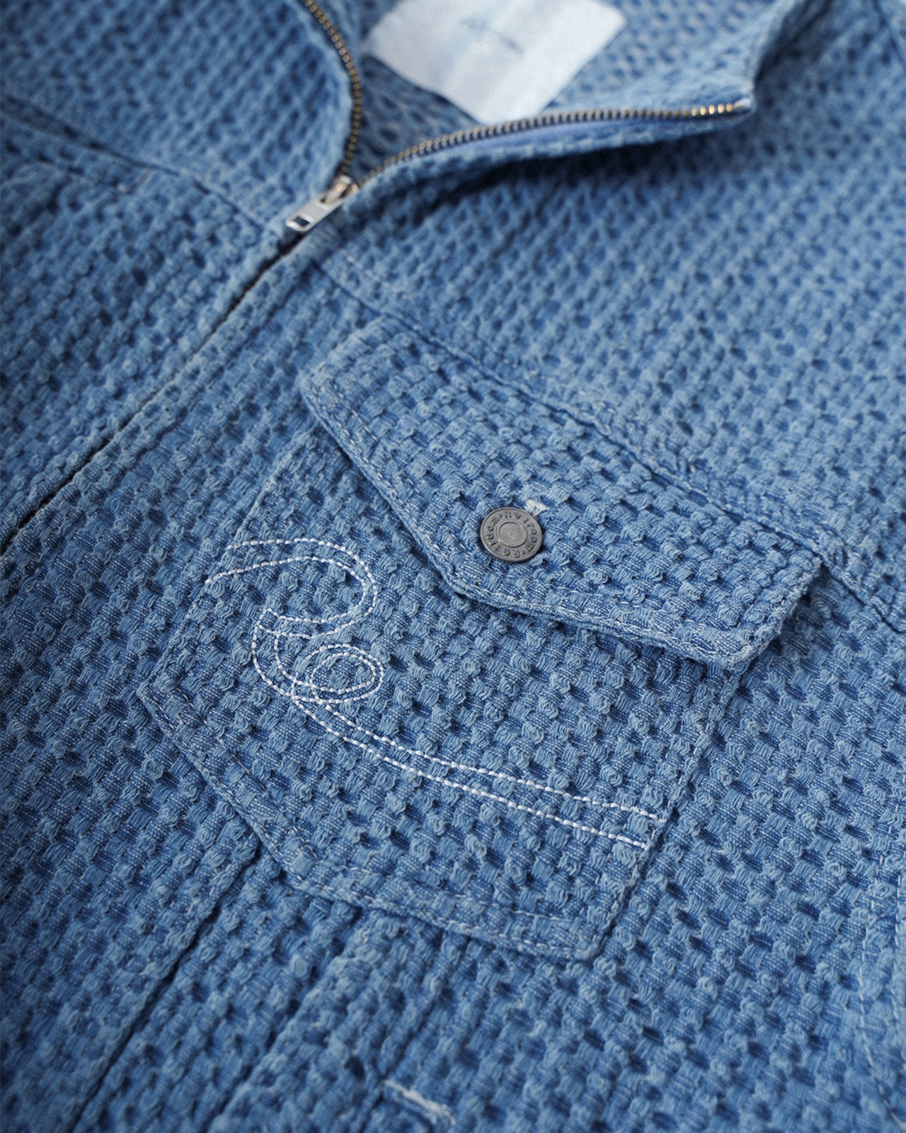 【#Re:room】NO COLLAR DENIM JACKET［REJ147］