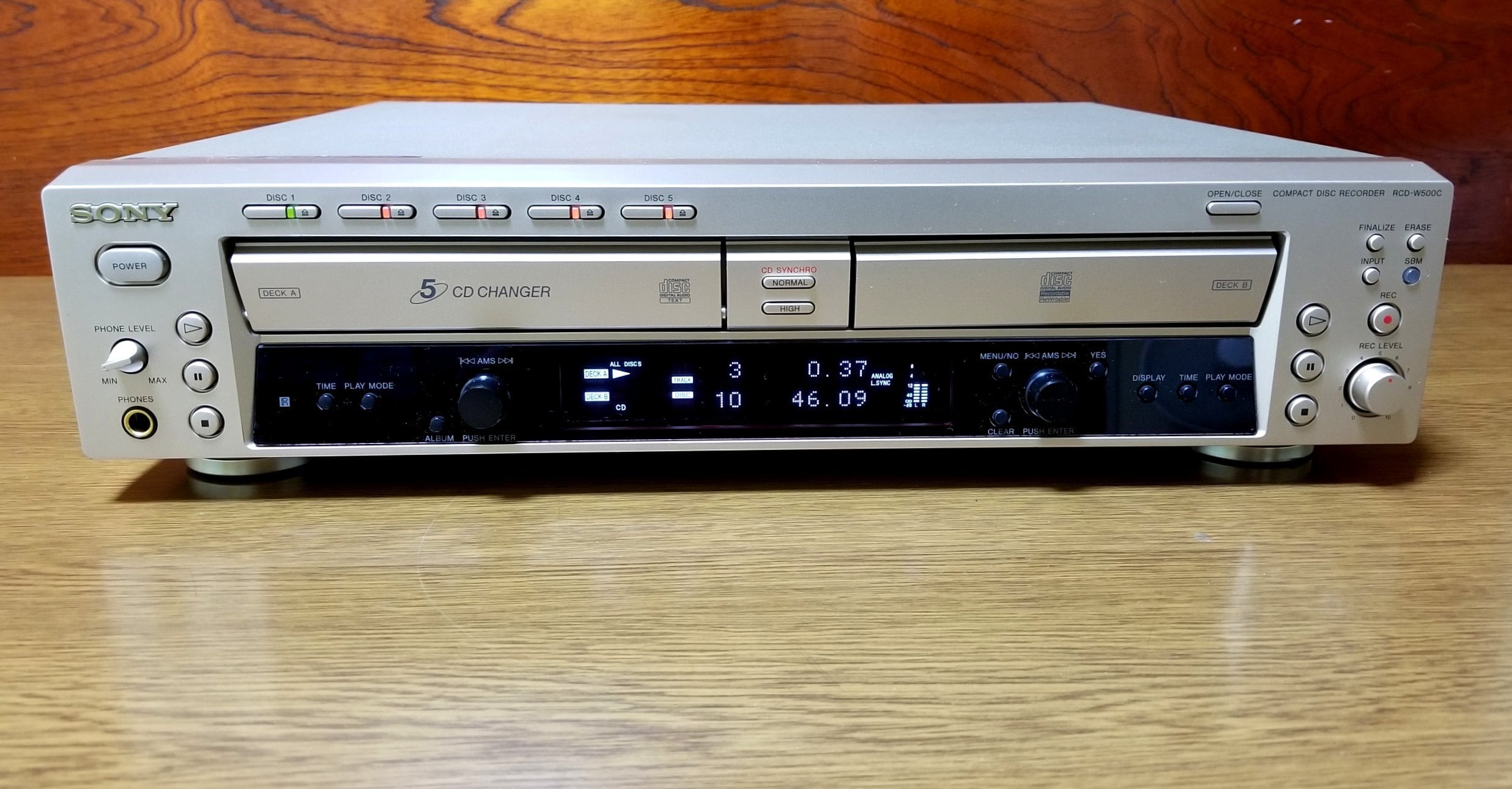 SONY RCD-W500 5CD 搭載レコーダー 再生動作良好・録音不可 | MTR PRO SHOP