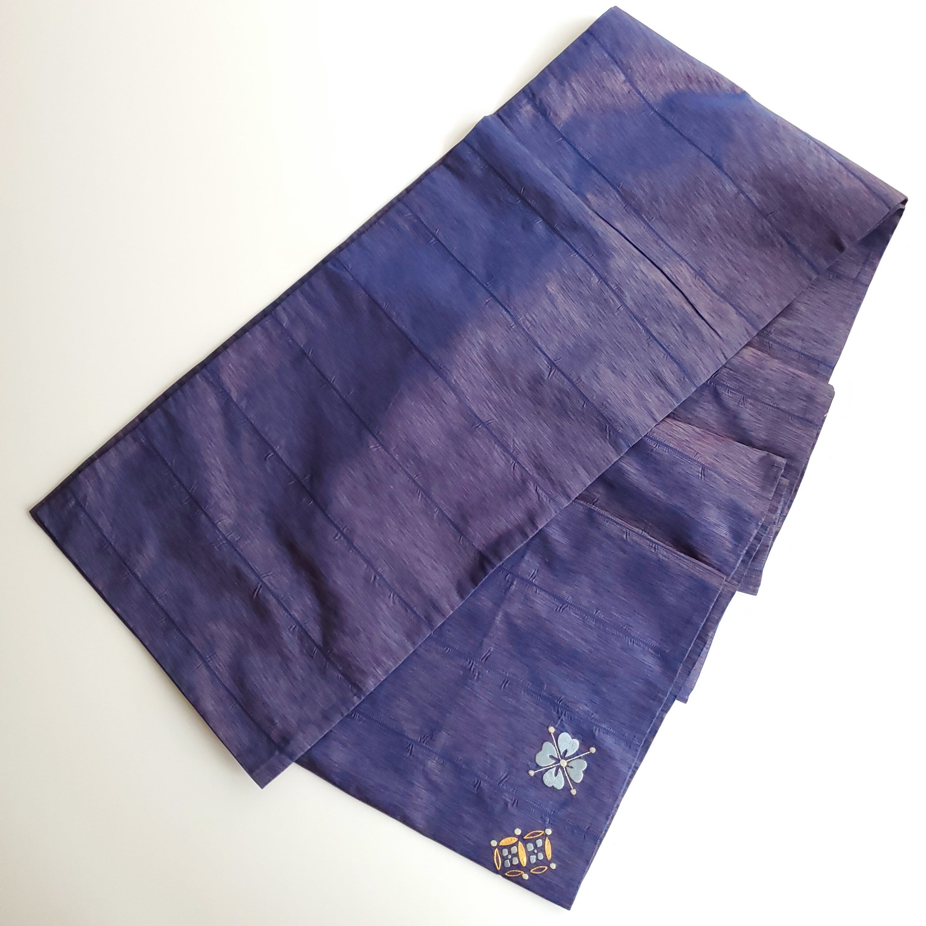 た*ん様 花柄刺繍 袋帯 薄紫 た*ん様 花柄刺繍 袋帯 薄紫 た*ん様 花柄刺繍