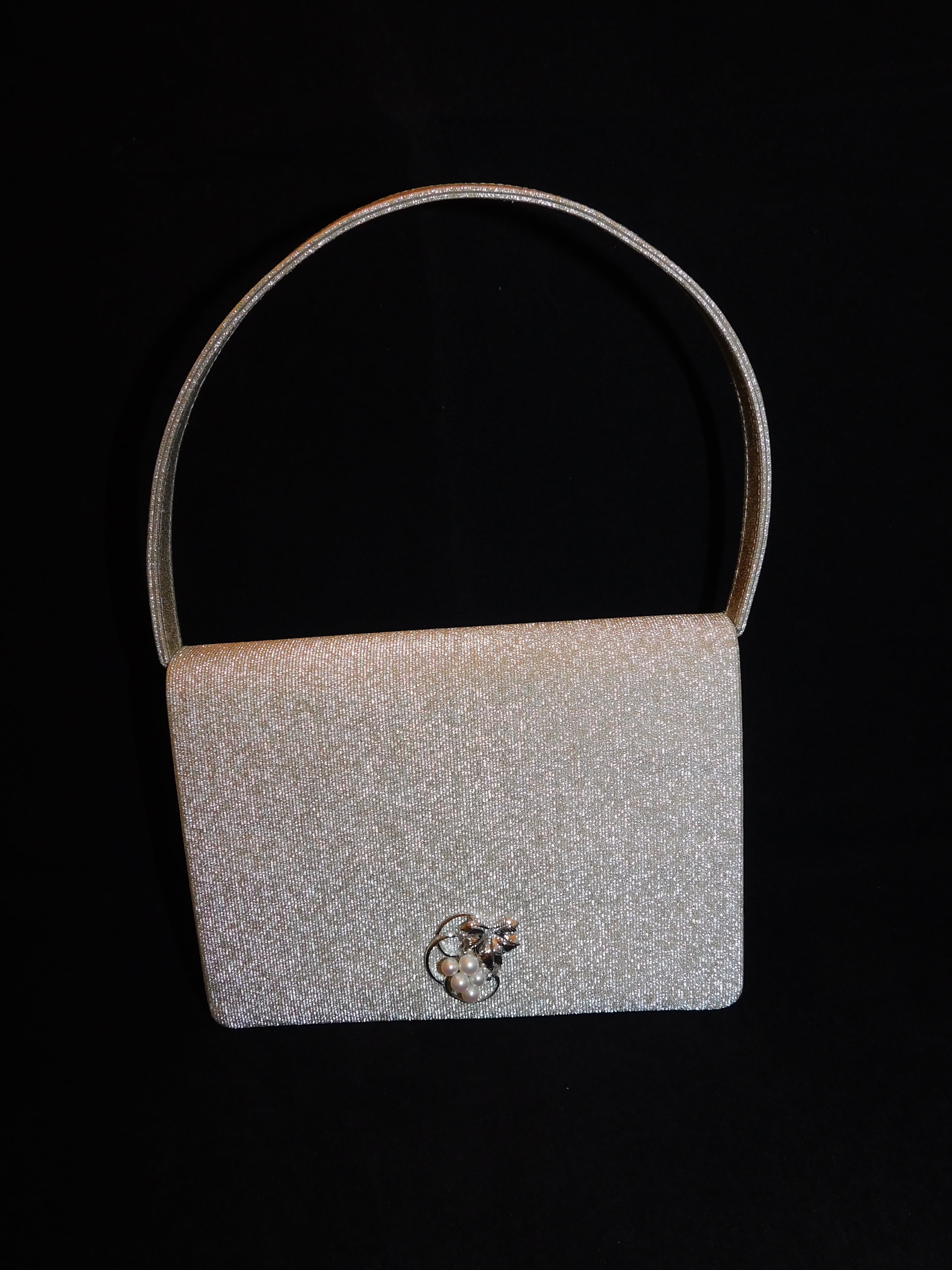 ミキモトパールバックFabric vintage bag(Mikimoto pearl) | 春夏秋冬（しき）アンティークス powered by  BASE