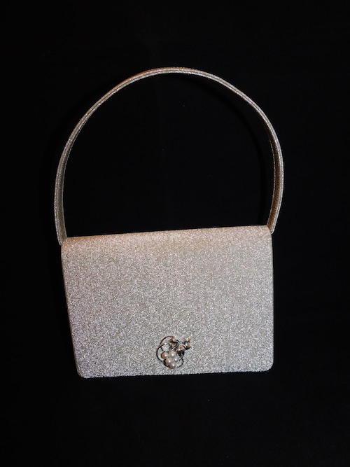 ミキモトパールバックFabric vintage bag(Mikimoto pearl)