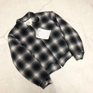 ⊕[DEAD STOCK] 1990'S TIMPANAGOS BLACK OMBRE WOOL JACKET