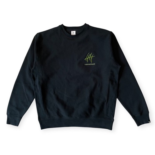 LC|オフコート crew nec Sweat（BLACK×KHAKI)