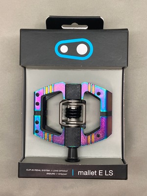 CRANK BROTHERS MALLET E LS  OIL SLICK EDITION　MTB用 ビンディングペダル クランクブラザーズ マレットEロングスピンドル オイルスリック