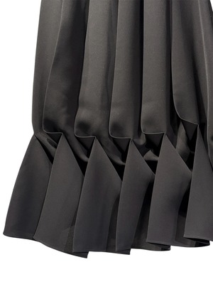 【26AW | WOMEN】ENFOLD エンフォルド / スカート / DRAPE-HEM SKIRT　300JA531-1651