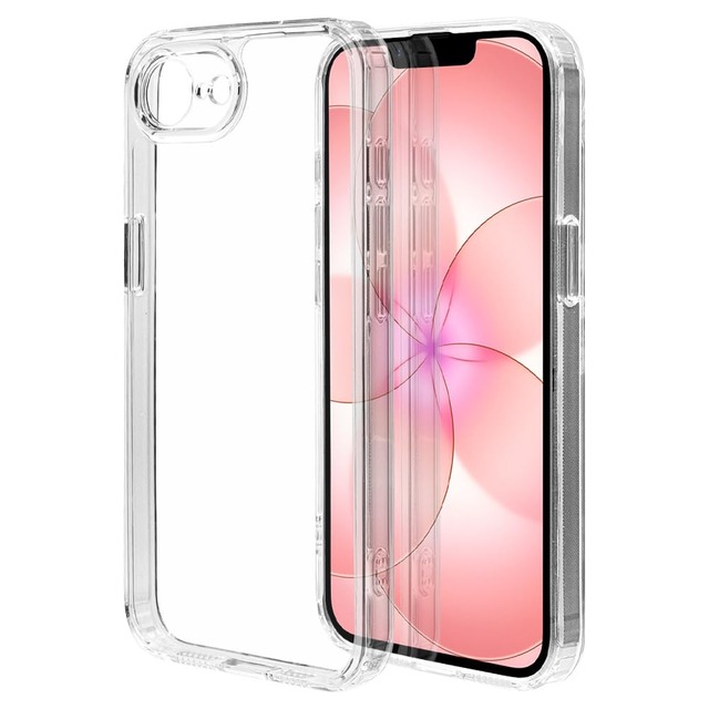 ラスタバナナ ケース カバー iPhone17 e 16e 共用 ハイブリッド 耐衝撃吸収 極限保護 透明 クリア TPUバンパー 9442IP6EHPLCL