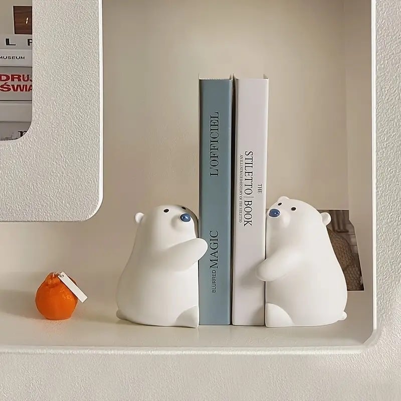 太ったかわいいクマのブックエンド インテリア雑貨 インテリア小物