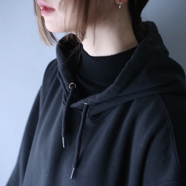 "Carhartt" sleeve logo printed design super over silhouette sweat parka