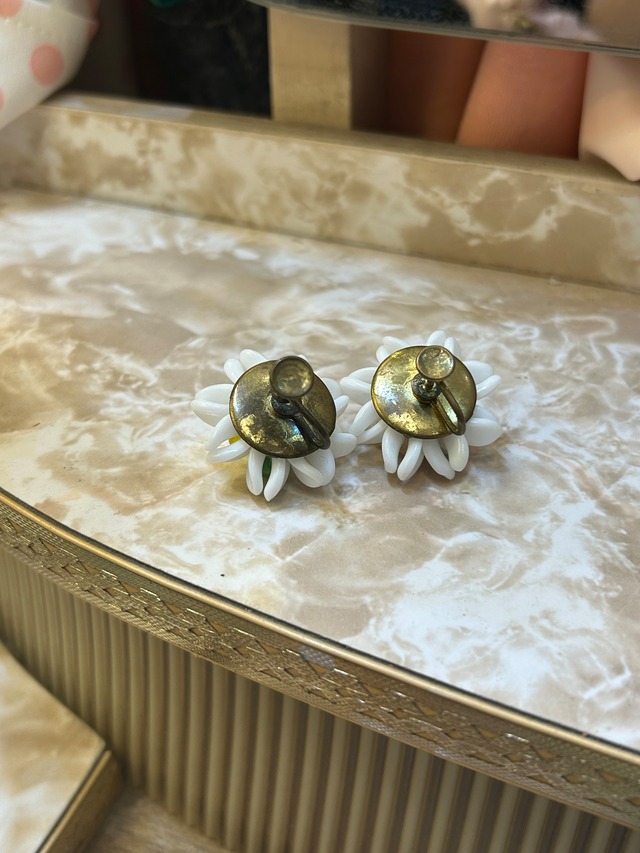 40's 50's ceramic colorful earrings