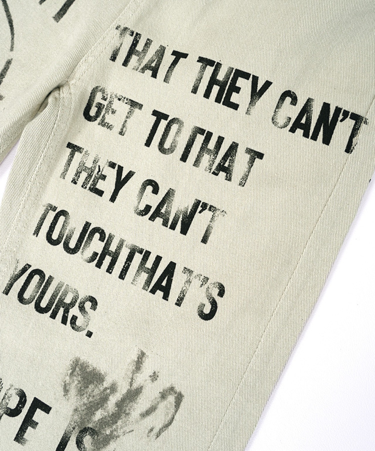 【N様ご予約商品】レタリングワイドデニムパンツ CQ-47014