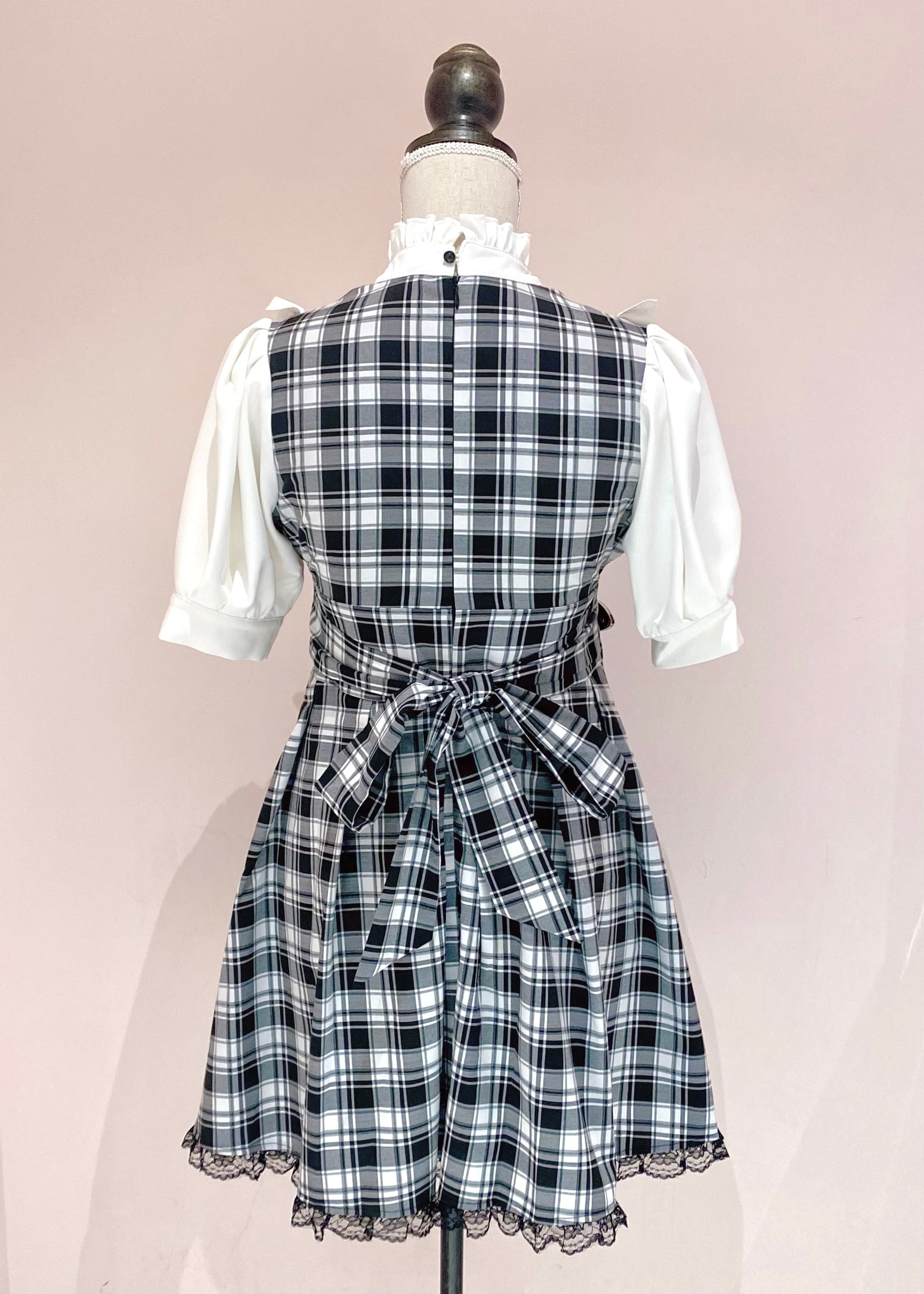 ワンピース Manon Tokyo Girly Check Set-Up Like OP ManonMimie】Girly Check Set-Up Like OP | Manon Tokyo