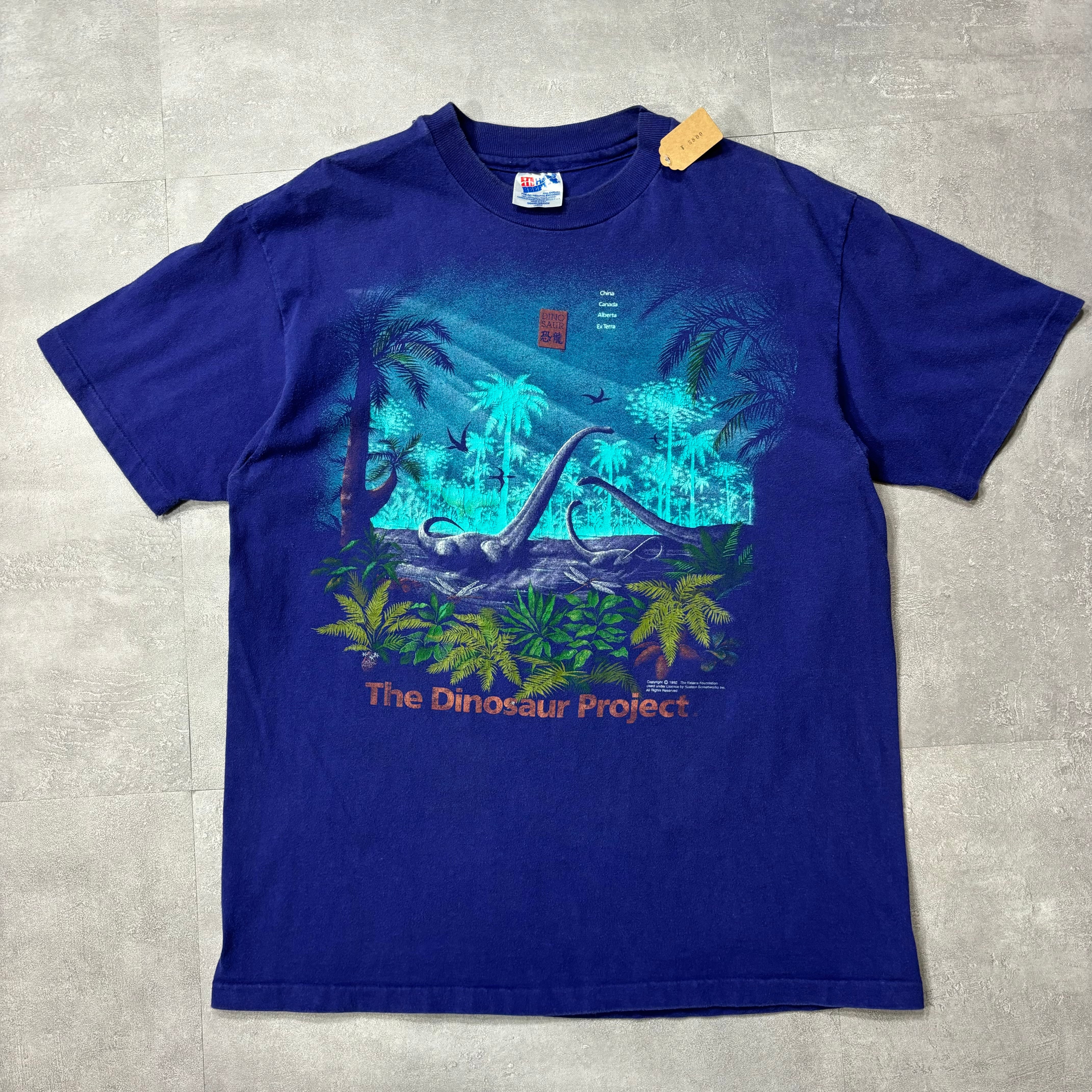 《L》恐竜 the dinosaur project Tシャツ シングルステッチ usa製 90's no.3786