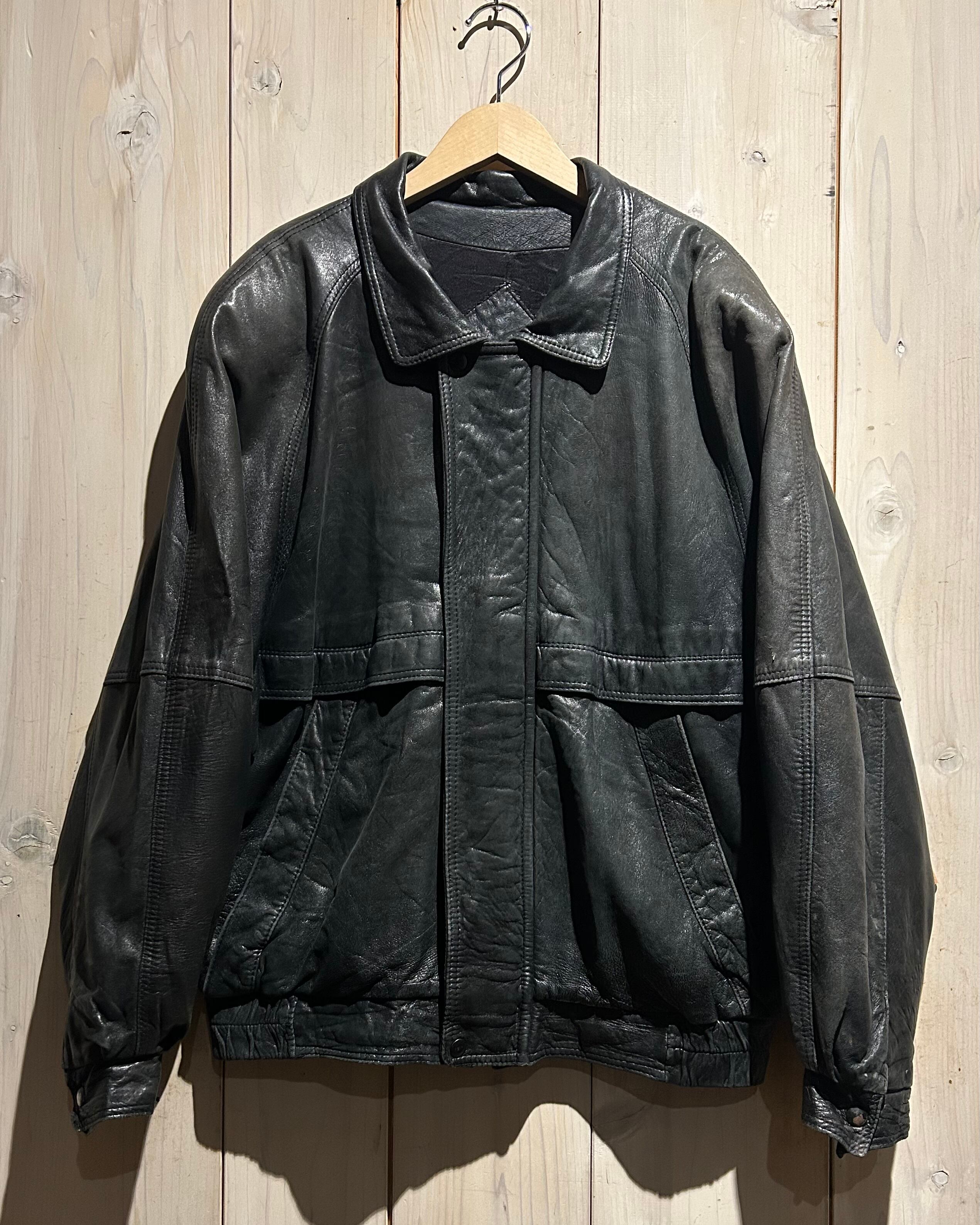 a.k.a.C.a.k.a vintage】“Aquascutum” Vintage Loose Leather Jacket