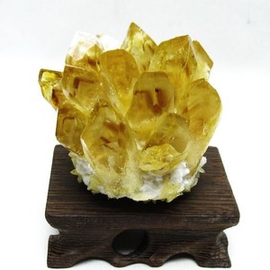 シトリン クラスター シトリンクォーツ 原石 台座付属 一点物 182-8476