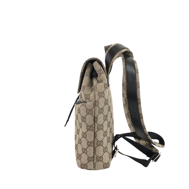 GUCCI グッチ GG柄 バックパック ベージュ キャンバス 0030242 vintage ヴィンテージ オールド zj85nr