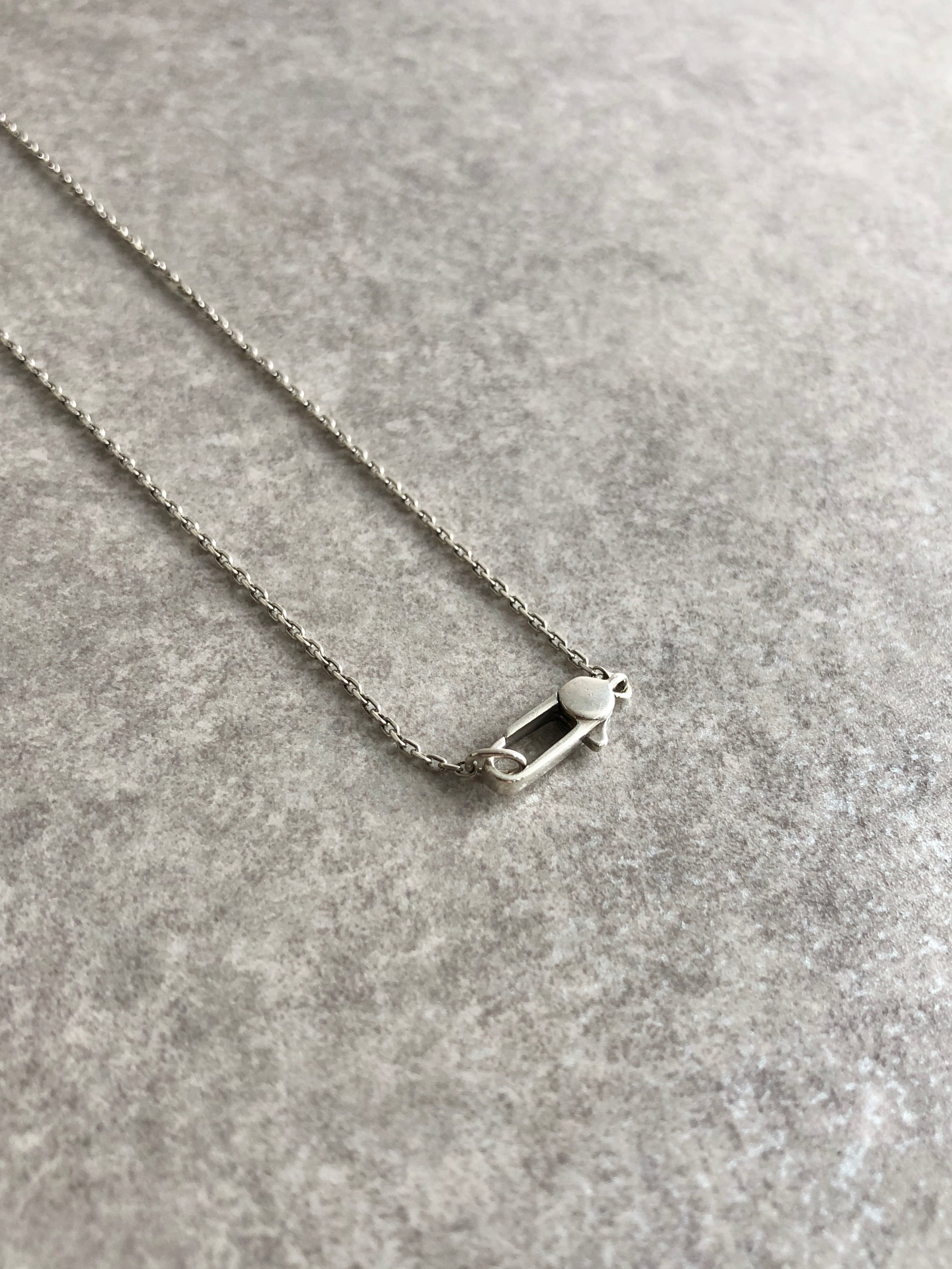 GUCCI グッチ ネックレス シルバー スクエア ロゴ 925 vintage