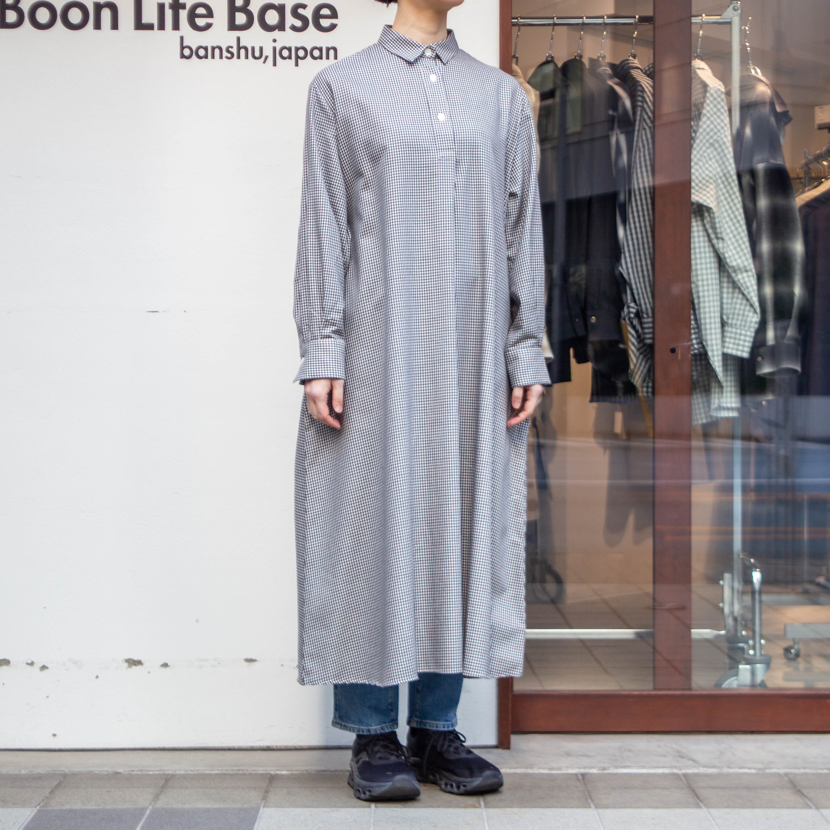 ギンガムチェック Aラインワンピース | Boon Life Base