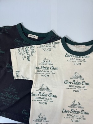 【Green tomato】VICH Tシャツ クリーム 90~130cm 240807