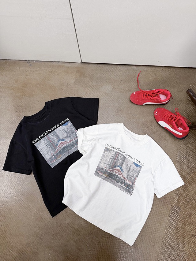 【KID】アメリカンレトロニューヨーク半袖Tシャツ - 10