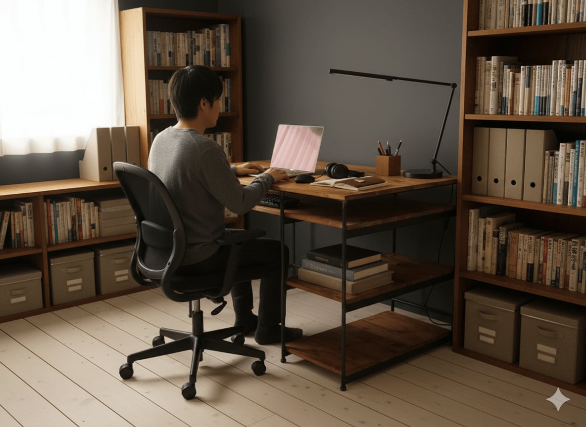 送料無料】 アイアン ウッド ワークデスク （ 学習机 事務机 ネイル