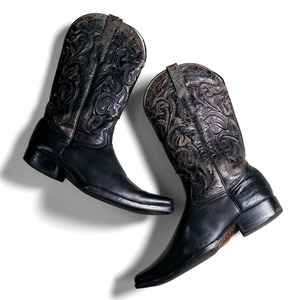 Vintage leather western boots