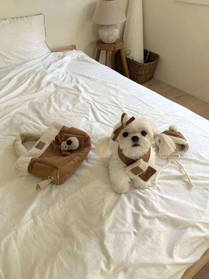 即納 【papier】Chestnut muffler