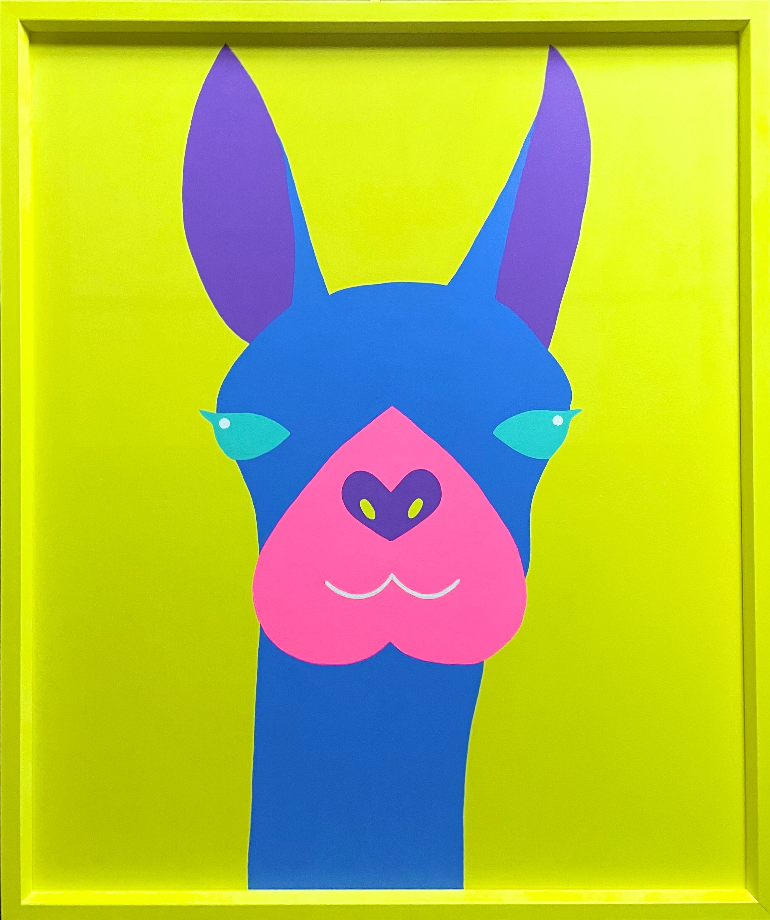 Yuka Izuhara 原画作品 【The Llama】 (F20号)  明石家さんま画廊 出展作品