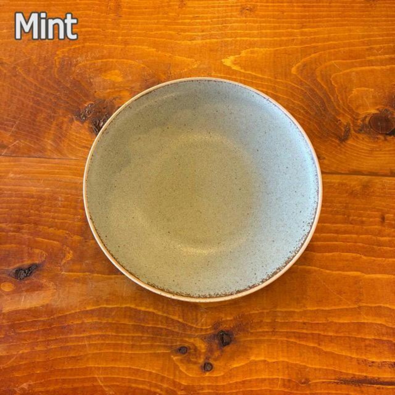 Mino ware PLAIN Deep plate 21cm 3 colors: White, Mint, Lemon. Stackable. Microwave and dishwasher safe.