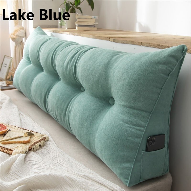 ベッドクッション　ベッドボードグレー　120㎝　韓国風　おしゃれ ヘッドボード 三角 デザイン 快適 ベッド クッション 120cm サイド