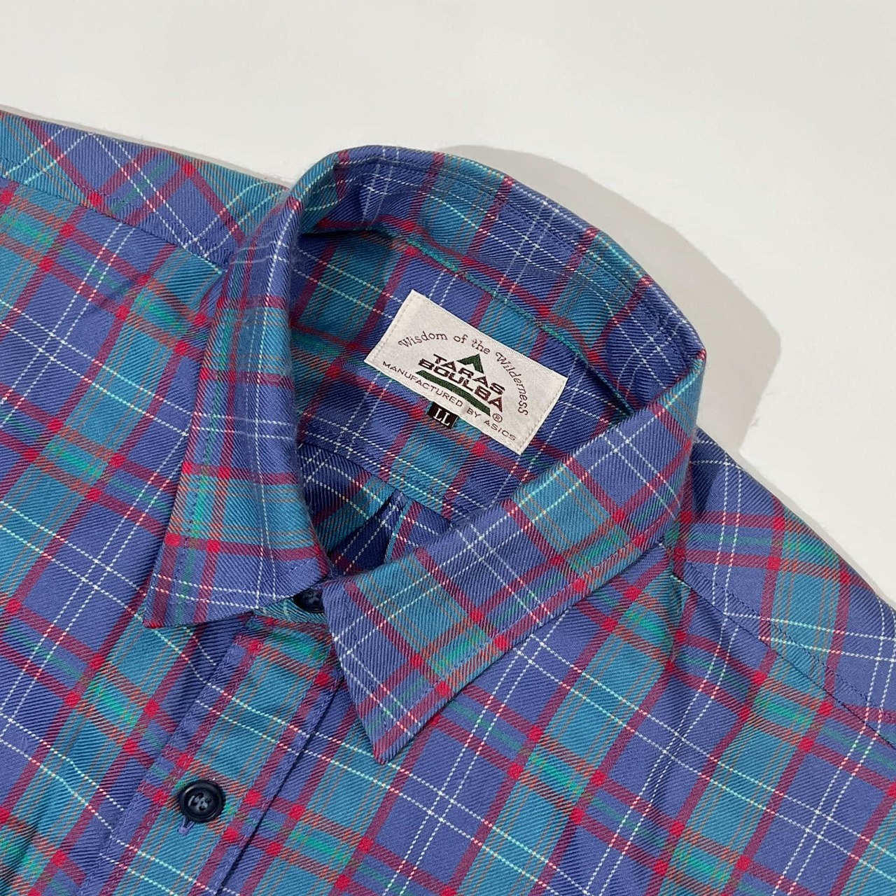 90s TARAS BOULBA タラスブルバ チェック 長袖 ネルシャツ LL/マルチ メンズ