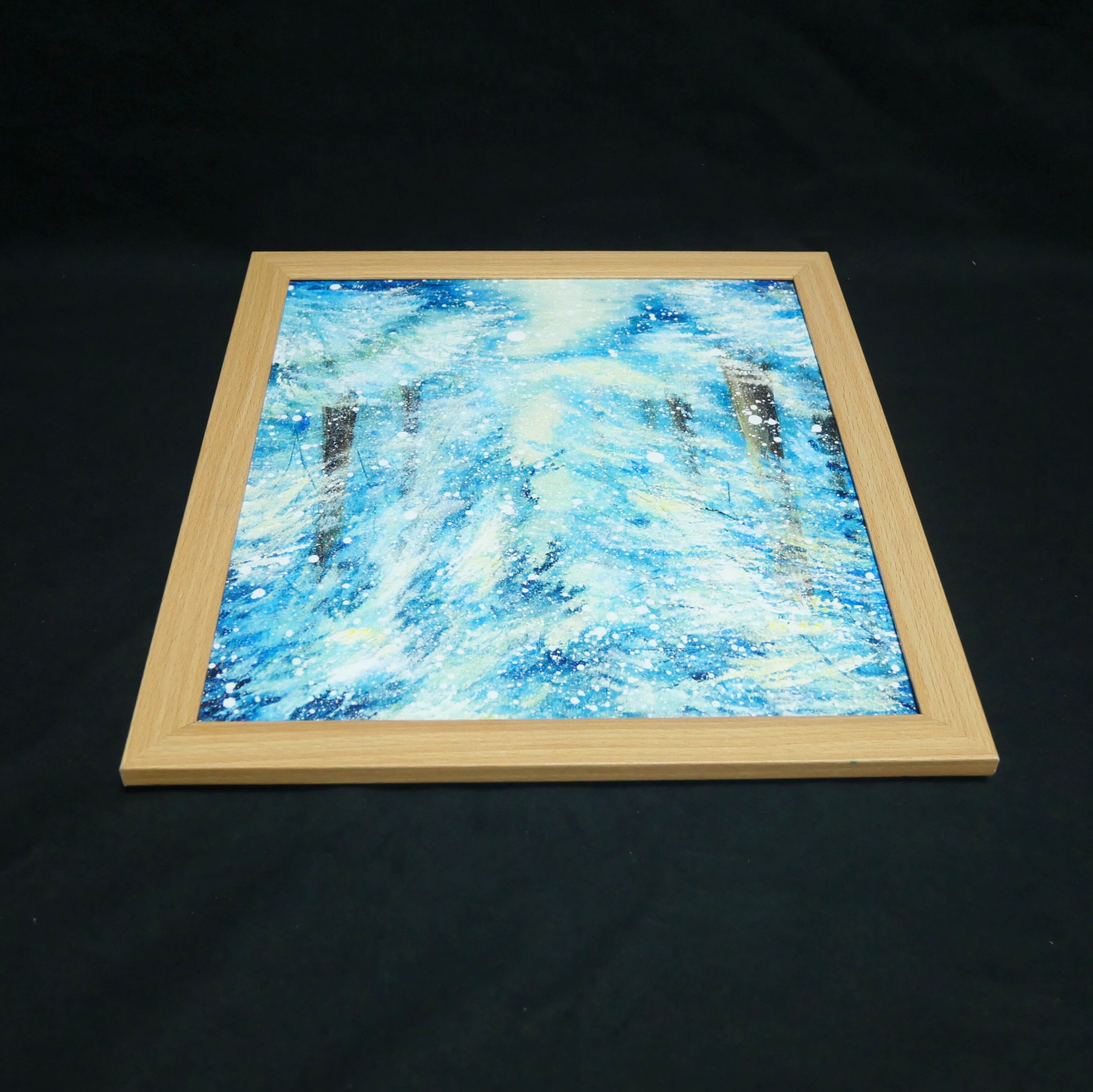 油絵 油彩 油彩画 絵 絵画 【朝一の冬の光景】 | HIROSHI1990